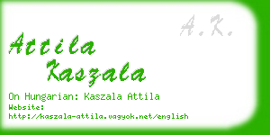 attila kaszala business card